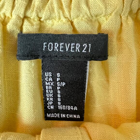 Forever 21 Linen Blend Off-Shoulder Button Down Dress - Picture 2 of 13